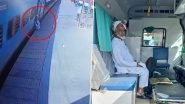 Uttar Pradesh: Railway Staff&rsquo;s Swift Action Saves Man After He Falls While Trying to Board Moving Train in Amroha (Watch Video)