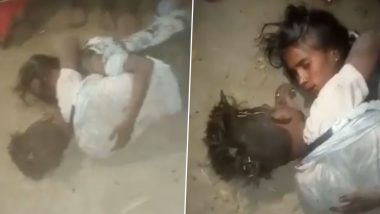 Uttar Pradesh: Couple Tied Together, Brutally Thrashed Over Affair in Unnao, Police Launch Probe After Disturbing Video Goes Viral