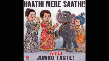 ‘Haathi Mere Saathi’: Amul Joins Celebrations With Adorable Doodle As 'Elephant Whisperers' Wins Oscars 2023 in Best Documentary Short Film Category