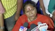 Niranjan Jyoti Accident: Union Minister Suffers Minor Injuries After Her Car Collides With Truck in Karnataka&rsquo;s Vijayapura District; Truck Driver Arrested