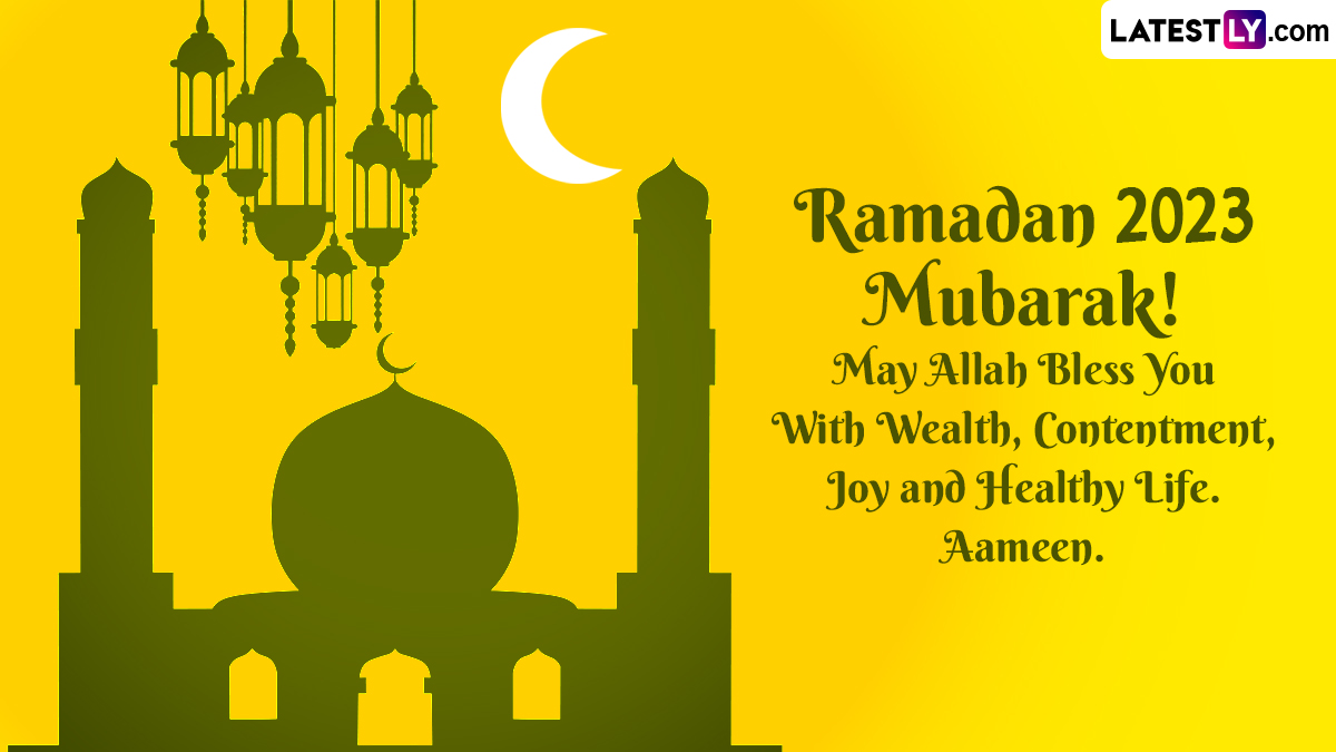 Premium Vector  Happy ramadan mubarak 2023 with beautiful islamic ornament  and abstract gradient dark green background design