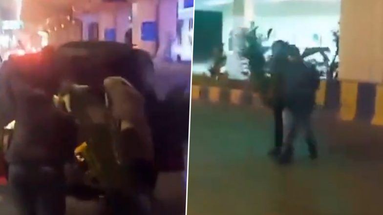 Nagpur: Duo in BMW Caught Stealing Flower Pots Arranged for G20 Summit, Arrested After Video Goes Viral