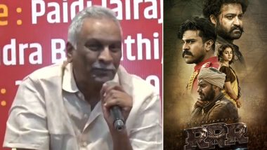 RRR: Filmmaker Tammareddy Bharadwaja Makes a Sly Dig at SS Rajamouli, and Team For Spending Rs 80 Crore For Oscar 2023 Promotion