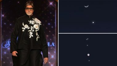 Amitabh Bachchan Shares Video of Five Planets Aligned Together, Calls It a 'Beautiful Sight' – Watch