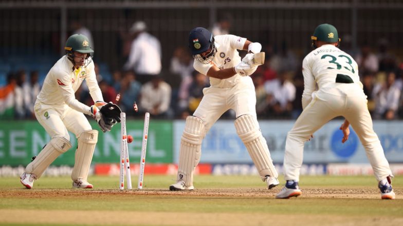 IND vs AUS 3rd Test 2023 Day 1: Australian Spinners Dominate As India Reduced to 84–7 at Lunch