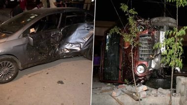 Delhi Shocker: Speeding SUV Injures More Than Five People, Crashes Into Two Cars in Malai Mandir (See Pics)