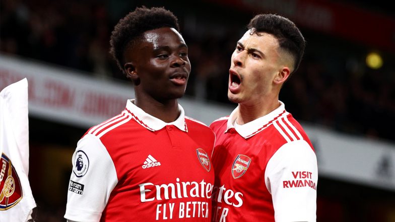 Arsenal 4–0 Everton, Premier League 2022–23: Gabriel Martinelli Scores a Brace As Gunners Strengthen Their Position on Top (Watch Goal Video Highlights)