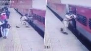 RPF Officer Helps Passenger Board Moving Train While He Juggles (Watch Video)