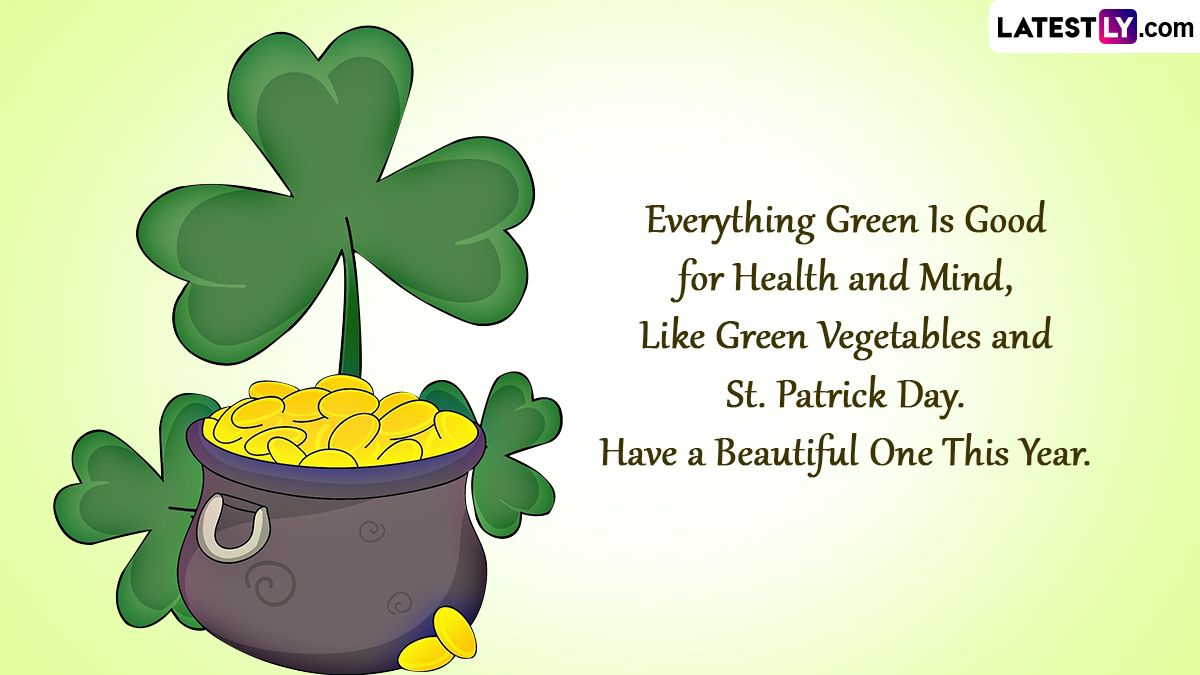 Happy St Patricks Day  clovers and green checkered background 4K  wallpaper download