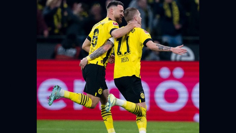 Borussia Dortmund 2–1 RB Leipzig, Bundesliga 2022–23: Captain Marco Reus on Scoresheet As Die Schwarzgelben Capture Top Spot With 10th Straight Victory (Watch Goal Video Highlights)