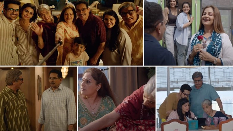 Happy Family Conditions Apply Trailer Out! Raj Babbar, Ratna Pathak Shah, Atul Kulkarni, and Ayesha Jhulka Star in Family Comedy Series Premiering on Prime Video From March 10 (Watch Video)
