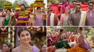 Kisi Ka Bhai Kisi Ki Jaan Song Bathukamma: Pooja Hegde Dances Gracefully As Salman Khan Arrives in Handsome Mundu Dress (Watch Video)