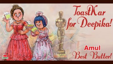 Oscars 2023: Amul India Honours Deepika Padukone for Being Selected As First Slate Presenter for 95th Academy Awards (View Pic)