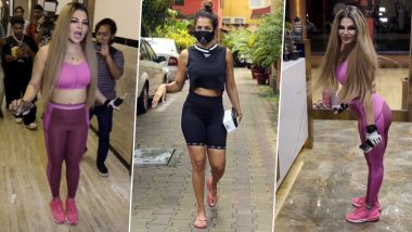 Rakhi Sawant Mocks Malaika Arora's 'Infamous' Walk By Preening Her Butt in Front of the Camera (Watch Video)