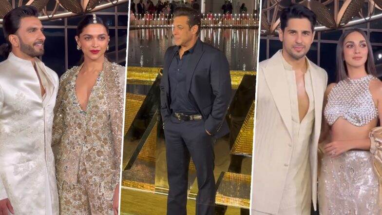 Deepika Padukone-Ranveer Singh, Salman Khan, Rajinikanth, Aamir Khan, Siddharth Malhotra-Kiara Advani and More Attend Nita Ambani Cultural Centre Launch (Watch Videos)