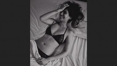 Shreya Dhanwanthary Stuns with Monochromatic Snap in Sexy Black Lace Bikini (View Pic)