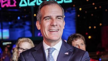 US Ambassador-Designate Eric Garcetti Arrives in India, Takes Over As New Envoy (Watch Video)