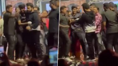 Jr NTR Obliges a Male Fan With Selfie Who Grabbed Him From Behind at an Event (Watch Video)