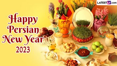Persian New Year 2023 Images & Nowruz Mubarak HD Wallpapers for Free Download Online: Wish 'Happy Navroz' With Quotes, Greetings and WhatsApp Stickers to Your Loved Ones