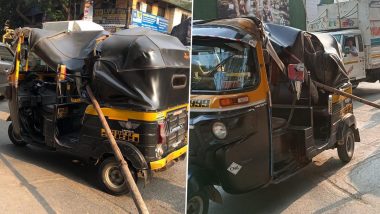 Mumbai: Iron Rod From Under-Construction Building Falls on Auto Rickshaw in Jogeshwari; Woman Killed, Girl Injured (See Pics)