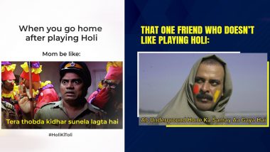 Holi 2023 Memes & Hilarious Jokes Online: Share These Funny Twitter Posts To Make Your Holi Festival More Colourful and Fun