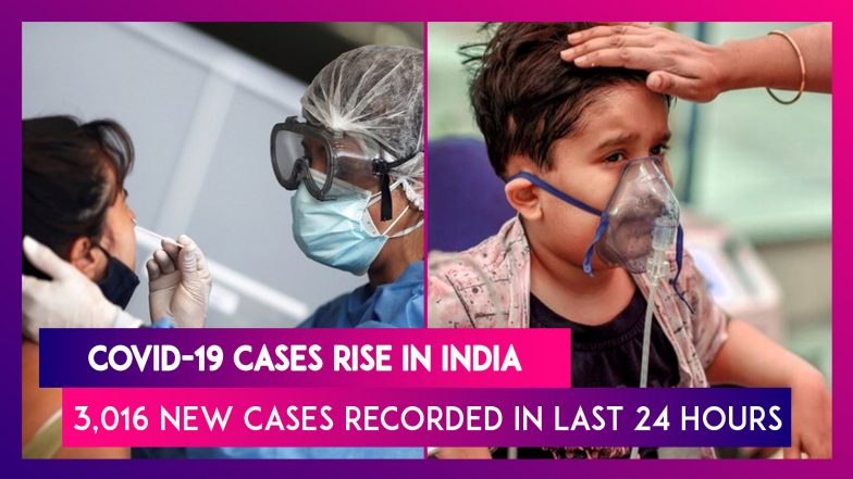 Covid-19 Cases Rise In India: 3,016 New Coronavirus Cases Recorded In Last 24 Hours, Highest In Nearly Six Months