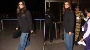 Oscars 2023: Deepika Padukone Poses and Greets Paps at Mumbai Airport Before Flying to US For the 95th Academy Awards