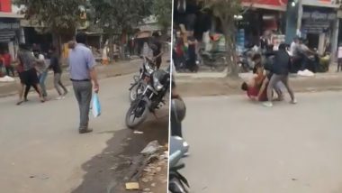 Noida: Kicks, Punches Fly During Ugly Street Fight Between Two Groups, Police Launch Probe After Brawl Video Surfaces