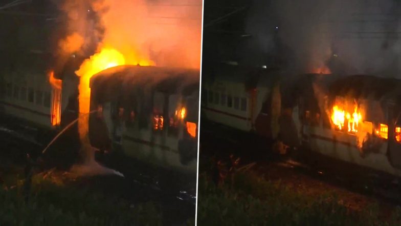 Assam: Empty Coaches of Train Catch Fire in Guwahati (See Pics)