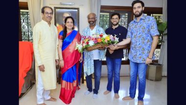 Superstar Rajinikanth Meets Uddhav Thackeray and Family at 'Matoshree' in Mumbai (See Pics)