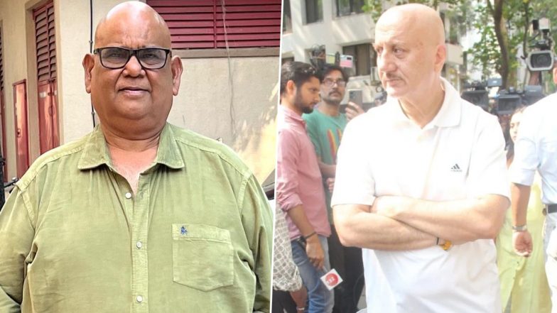 Satish Kaushik Funeral Update: Anupam Kher, Javed Akhtar, Raj Babbar Spotted Outside Late Actor’s Residence Ahead of His Last Rites (View Pics)