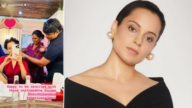 Chandramukhi 2: Kangana Ranaut Is Back on the Sets of P Vasu’s Film! (View Post)