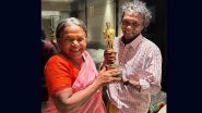 Oscars 2023: The Elephant Whisperers Stars Bomman and Bellie Finally Pose With The Award, Director Kartiki Gonsalves Shares Pic (View Post)