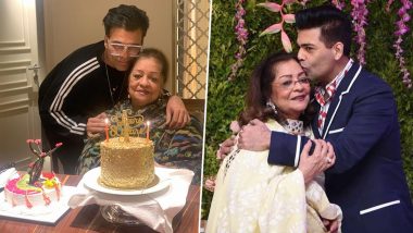 Karan Johar Pens a Heartfelt Note for His ‘Brave and Resilient’ Mother Hiroo Johar on Her 80th Birthday (View Post)