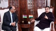 World News | Mauritius Minister Meets Nitin Gadkari, Discusses Strategies for Promoting Sustainable Infrastructure Development