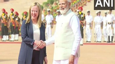 World News | Modi, Meloni Agree on Potential for Defence Equipment Co-development, Co-production in India