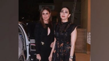 Entertainment News | Kareena, Karisma Make a Statement in 'black' at B'day Bash of Malaika-Amrita's Mom