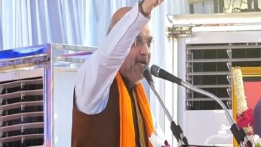 India News | People of Country Are Praying for PM Modi's Long Life: Amit Shah Slams Congress, AAP over Objectionable Slogans