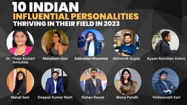 Business News | 10 Indian Influential Personalities Thriving in Their Field in 2023