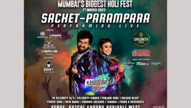 Business News | Colour Splash Holi Ft. Sachet-Parampara Live in Mumbai on 7th March