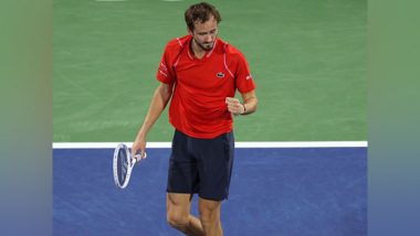 Sports News | Daniil Medvedev Ends Novak Djokovic's Unbeaten Run in Dubai, Sets Andrey Rublev Clash in Final