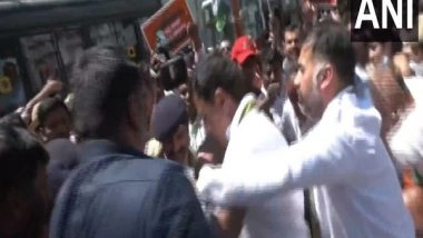 India News | Karnataka: Cong Leaders, Including Former CM Siddaramaiah, Detained During Protest Demanding Arrest of BJP MLA