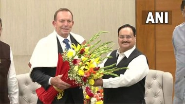 India News | Former Australian PM Tony Abbott Interacts with JP Nadda in Delhi