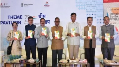 India News | Mansukh Mandaviya Unveils 'India's Vaccine Growth Story' at World Book Fair 2023