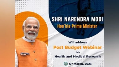 India News | PM Modi to Address Post-Budget Webinar on 'Health and Medical Research' on Monday