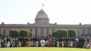 India News | Chief Justice of Delhi, High Court Judges Visit Rashtrapati Bhavan's Amrit Udyan on President's Invitation
