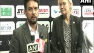 Sports News | Big Achievement for India to Conduct WTT, Says Anurag Thakur at Goa Event