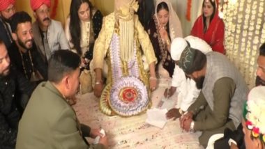 Himachal Pradesh: Muslim Couple Married at Hindu Temple Premises in Shimla According to Islamic Wedding Rituals to Give Message of Religious Harmony to Society