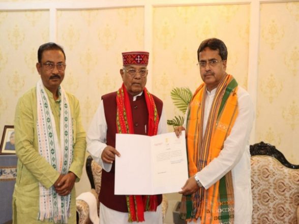 India News | Tripura: Manik Saha Meets Governor, Stakes Claim to Form Govt - Vimarsana News