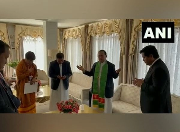 India News | Meghalaya CM-designate Conrad Sangma Attends Prayer Meeting Before Swearing-in Ceremony of New Govt